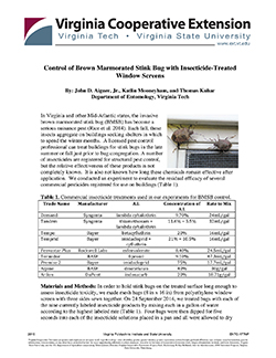 JPG, Control of Brown Marmorated Stink Bug