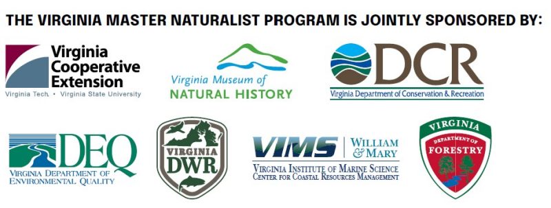 Logos of the sponsors of the Virginia master naturalist program