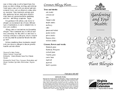 Cover, Plant Allergies