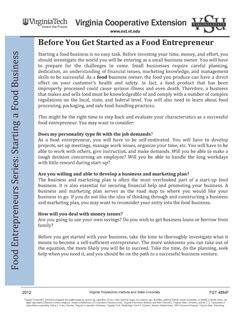 Cover, Starting a Food Business: Before You Get Started as a Food Entrepreneur jpg