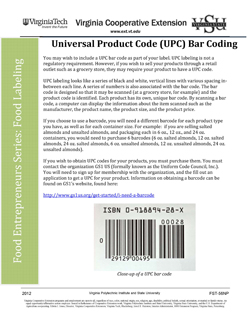Cover, Universal Product Code (UPC) Bar Coding