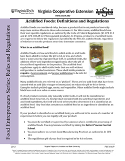 Cover, Acidified Foods: Definitions and Regulations JPG