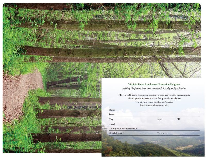 Virginia Forest Landowner Education Program application