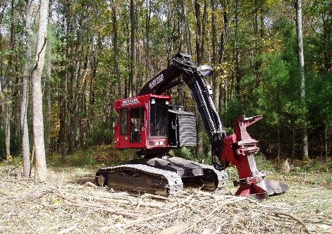 photo of a forestry equipment in the woods
